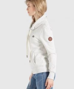 Khujo TEMPA - Jersey Con Capucha - Hellgrau Meliert, Mujer -KHUJO Tienda a04f26ab5e3d4ed680c38b28584e1b37