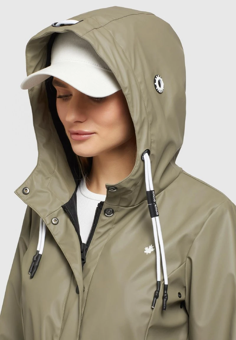 GLENNA - Impermeable - graugrün Khujo GLENNA - Impermeable - Graugrün, Mujer -KHUJO Tienda a079d642d2544851a58df8b661d1a63f