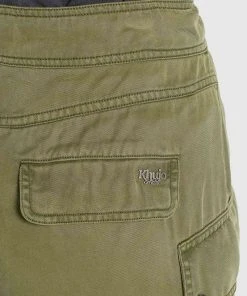 Khujo JOSLIN - Pantalones Cargo - Khaki Gewaschen, Mujer -KHUJO Tienda a0dfeaffdc004f75a520b1cfbc003490
