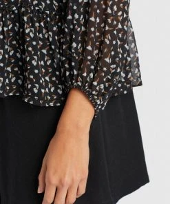 Khujo KLEMENTINA - Blusa - Black/blue, Mujer -KHUJO Tienda a170f9db761c4d86a9d20127aef7cf74