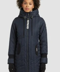 Khujo JERRY PRIME5 STRUCTURED - Abrigo De Invierno - Dunkelblau, Mujer