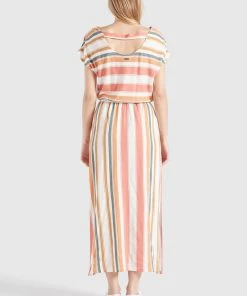 Khujo DOREEN - Vestido Largo - Mehrfarbig Gestreift, Mujer 2 Khujo DOREEN - Vestido Largo - Mehrfarbig Gestreift, Mujer -KHUJO Tienda a40a2b10c0e2483aa03776b4d99e820c