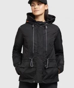 Khujo DEBBY - Chaqueta Fina - Schwarz, Mujer