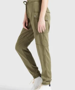 Khujo JOSLIN - Pantalones Cargo - Khaki Gewaschen, Mujer -KHUJO Tienda a6a4e942065f48e0ab192cf92b2ee167