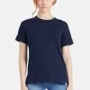 Khujo ALLMUT - Camiseta Básica - Dark Blue, Mujer
