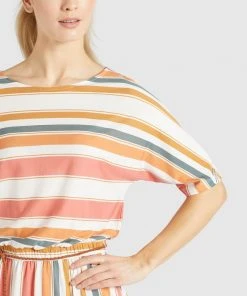 Khujo GABY - Vestido Ligero - Mehrfarbig Gestreift, Mujer -KHUJO Tienda a8e58d49407949569de988cd3105b9e9