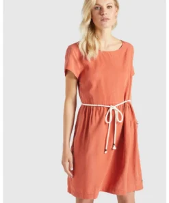 Khujo ASBA - Vestido Informal - Terrakotta, Mujer