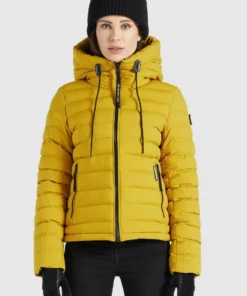 Khujo LOVINA MATT - Chaqueta De Entretiempo - Gelb, Mujer