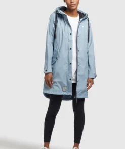 Khujo ODELIE - Impermeable - Hellblau, Mujer -KHUJO Tienda aba771dce3bd46e490cb27483c21be65