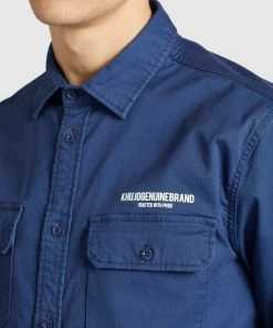 Khujo ROGER - Camisa - Blue, Hombre -KHUJO Tienda ac80d61db0b143278e6c0afadaddffce