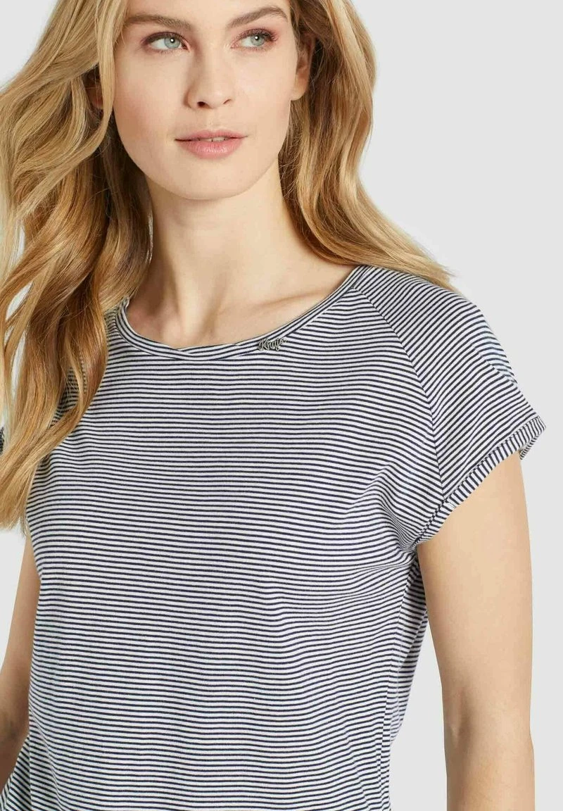 Khujo BABSI - Camiseta Estampada - Weiß Blau Gestreift, Mujer 5 Khujo BABSI - Camiseta Estampada - Weiß Blau Gestreift, Mujer - Imagen 5