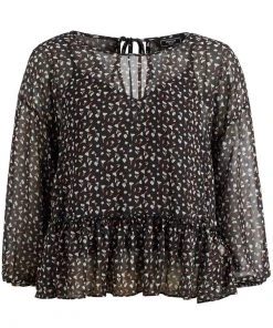 Khujo KLEMENTINA - Blusa - Black/blue, Mujer -KHUJO Tienda acc4cf22f89c416ca31432fcfb3d6a8f