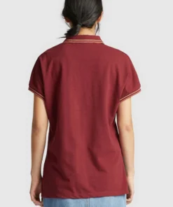Khujo VELDA - Polo - Tibetan Red, Mujer -KHUJO Tienda adabd80da1ee40ebac40c2d7ddeaadb4