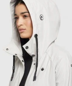 Khujo ODELIE - Impermeable - Hellgrau, Mujer -KHUJO Tienda b02afb9ef76c42fabbf79a905b245e9f