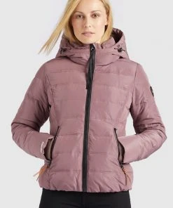 Khujo FAYONA - Chaqueta De Invierno - Beige-rosa, Mujer