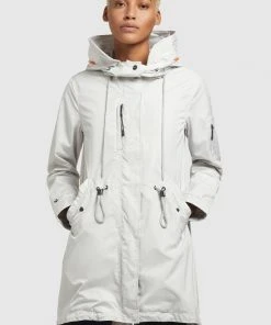 Khujo DAYES - Parka - Hellgrau, Mujer