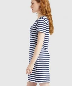 Khujo VAISHALI - Vestido Ligero - Blau Gestreift, Mujer -KHUJO Tienda b297f94f4c0b4a598f51d097fab863e7