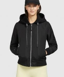 Khujo PERSEE - Chaqueta Fina - Schwarz, Mujer