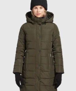 Khujo DELINAS2 - Abrigo De Invierno - Dunkeloliv, Mujer