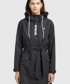 Khujo LAUREN - Gabardina - Schwarz, Mujer