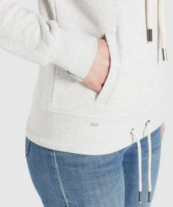 Khujo TEMPA - Jersey Con Capucha - Hellgrau Meliert, Mujer -KHUJO Tienda b61f1cc185cc4b55bc9640b86696790e