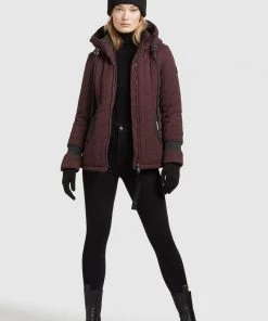 Khujo TWEETY PRIME5 PEACHED - Chaqueta De Entretiempo - Weinrot, Mujer -KHUJO Tienda b7f43c4f38924c4eb704217f56709aa4