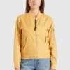 Khujo KALIA - Chaquetas Bomber - Beige/yellow, Mujer
