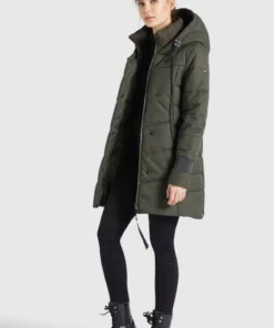 Khujo ELVA STRUCTURED - Abrigo De Invierno - Dunkeloliv, Mujer -KHUJO Tienda bb899b22009f4c83a877ff2432314073