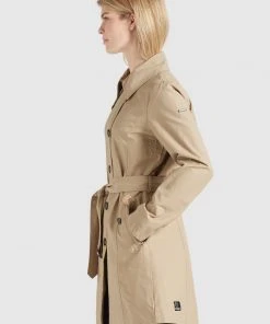 Khujo AURORA - Gabardina - Camel, Mujer -KHUJO Tienda bbdd2eb76702463ca831945fd7b1bd4f