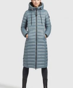 Khujo MIMI SHINE - Abrigo De Invierno - Blaugrau, Mujer