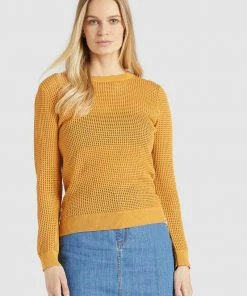 Khujo COSIMA - Jersey De Punto - Yellow, Mujer