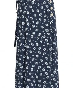 Khujo HEPKE - Falda Acampanada - Blau-weiß Geblümt, Mujer -KHUJO Tienda bdf6bd7f7d884d81bcc1b866a5c8f968