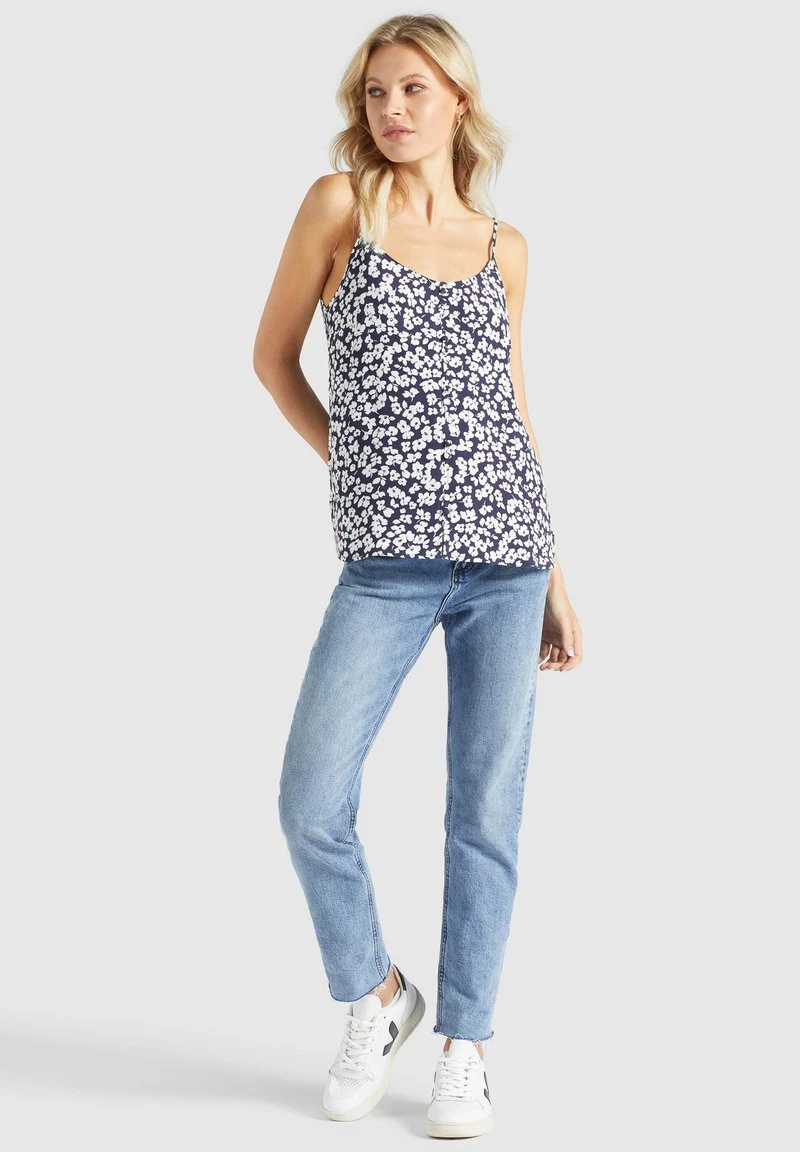 ELLEN - Blusa - dunkelblau weiß geblümt Khujo ELLEN - Blusa - Dunkelblau Weiß Geblümt, Mujer -KHUJO Tienda bdfbd8b310f1460aa3ca7df9791d7028