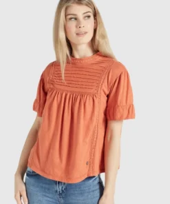 Khujo TINCA - Blusa - Terrakotta, Mujer
