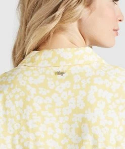 Khujo GOYA - Vestido Camisero - Gelb-weiß Geblümt, Mujer -KHUJO Tienda c0d4553957654cc599a9ac7a3f060ad7