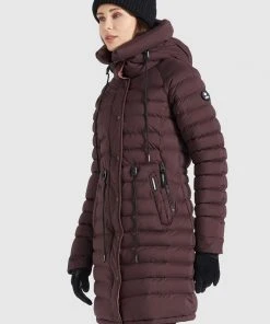 Khujo NIANA MATT - Abrigo De Invierno - Weinrot, Mujer -KHUJO Tienda c320a710094d4fe182494692bfdbc302