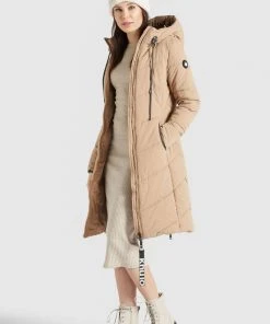 Khujo ARIBAY PEACHED - Abrigo De Invierno - Beige, Mujer -KHUJO Tienda c3deb713b70c46ac9e5320de10b48f44