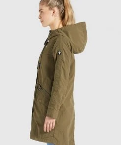 Khujo NEPHELE - Parka - Khaki, Mujer -KHUJO Tienda c6727ee6e81c4886963fc7690e556e89