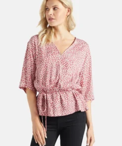 Khujo RINALDA - Blusa - Rot Weiß Geblümt, Mujer -KHUJO Tienda c6b0a818a4bc46d4a2d0a34c4b5d552e