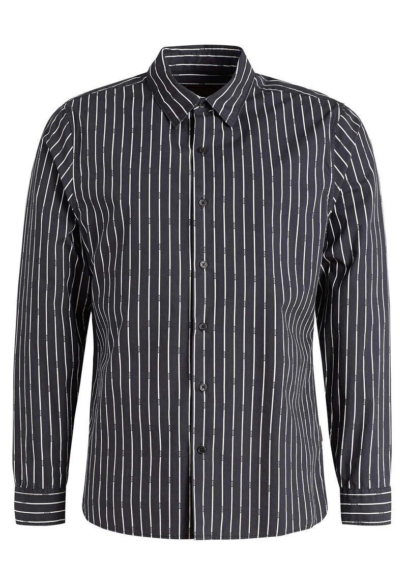 WAITE - Camisa - schwarz gestreift Khujo WAITE - Camisa - Schwarz Gestreift, Hombre -KHUJO Tienda cb3363536e9945b29796797e64d6e503