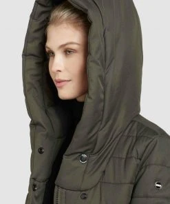 Khujo CONSTANZE STRUCTURED - Abrigo De Invierno - Dunkeloliv, Mujer -KHUJO Tienda cb8472c58e0d4299b8c98b775d33ad41