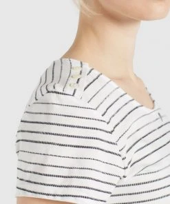 Khujo RAFAELA - Camiseta Estampada - Weiß-schwarz Gestreift, Mujer 5 Khujo RAFAELA - Camiseta Estampada - Weiß-schwarz Gestreift, Mujer -KHUJO Tienda cecfcb76bce04e8291b905ceed1f2a24