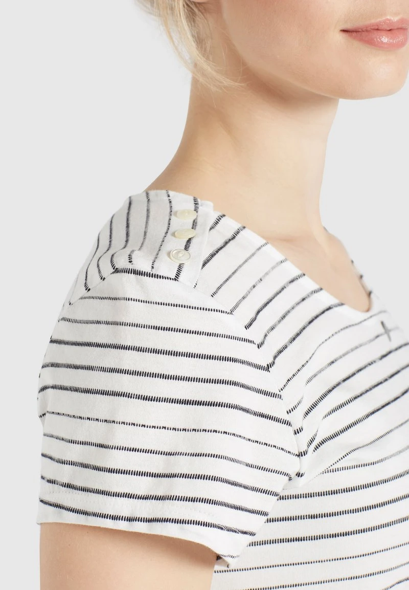 RAFAELA - Camiseta estampada - weiß-schwarz gestreift Khujo RAFAELA - Camiseta Estampada - Weiß-schwarz Gestreift, Mujer -KHUJO Tienda cecfcb76bce04e8291b905ceed1f2a24