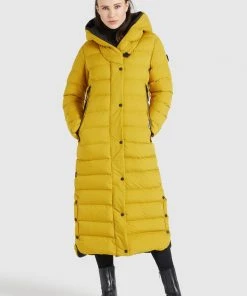Khujo DIWANA MATT - Abrigo De Invierno - Gelb, Mujer