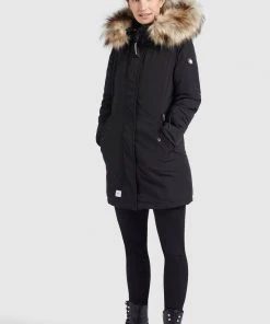 Khujo AKANDI - Abrigo De Invierno - Schwarz, Mujer