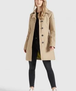 Khujo AURORA - Gabardina - Camel, Mujer -KHUJO Tienda d28cb7a6315645899492c0343c434862