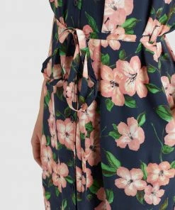 Khujo ELIZAVETA - Vestido Camisero - Xb8 Rose Hawaiian Floral Aop, Mujer -KHUJO Tienda d50951b2293d4d0cb129998321e84f7a