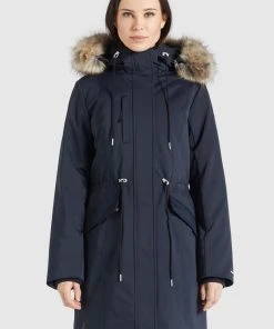 Khujo HARUNA - Abrigo De Invierno - Dunkelblau, Mujer