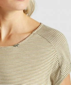 Khujo ANNEMARIE - Vestido Ligero - Weiß-ocker Gestreift, Mujer -KHUJO Tienda d814b7395bce4774b7c15a557891b879