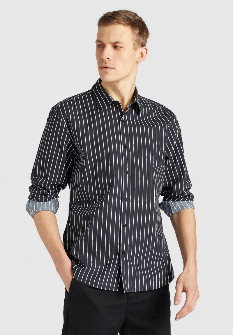 WAITE - Camisa - schwarz gestreift Khujo WAITE - Camisa - Schwarz Gestreift, Hombre -KHUJO Tienda d84f9e75ef264722a8492c0fdc5f834f